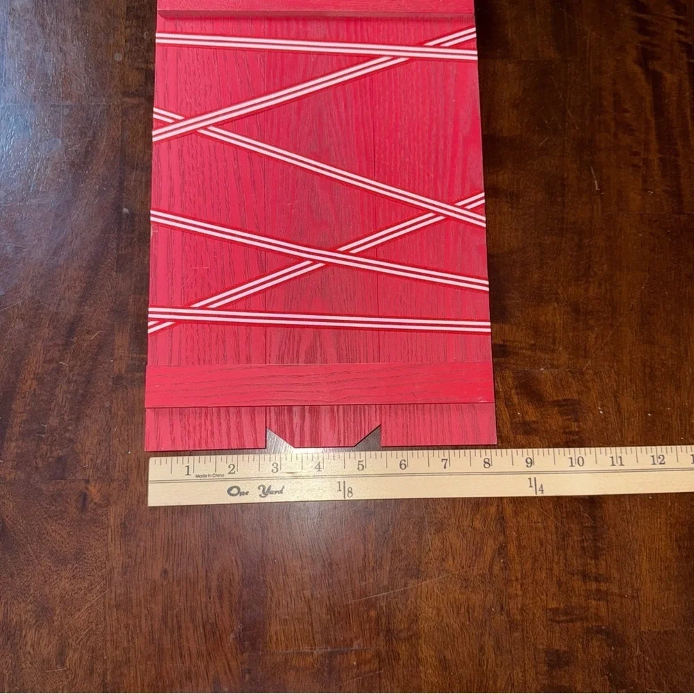 Target Red and White Hanging Christmas card holder.
